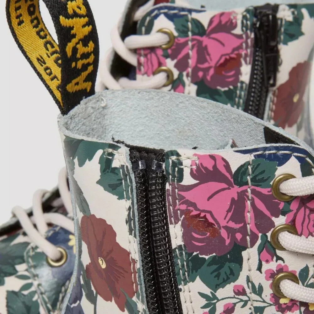 Dr. Martens 1460T English Garden Leather Lace Up Boots
